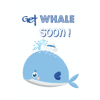 Ansichtkaart Get Whale soon