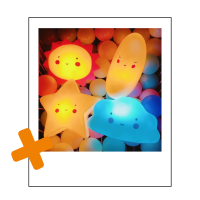 Nacht lampje ster geel