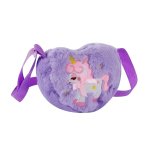 Crossbody tasje unicorn hart roze strik