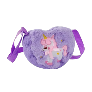 Crossbody tasje unicorn hart roze strik
