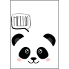 Ansichtkaart Hello panda