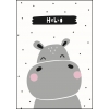 Ansichtkaart Hippo hello