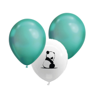Ballonnen babypanda metallic groen