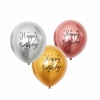 Ballonnen metallic goud/zilver/roze