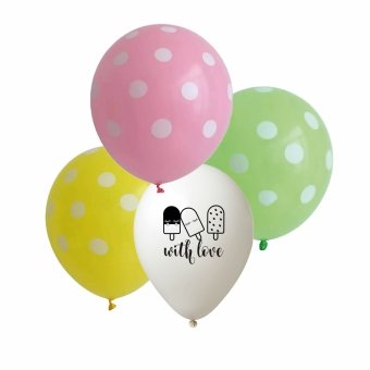 Ballonnen IJsje/ stippen zomer