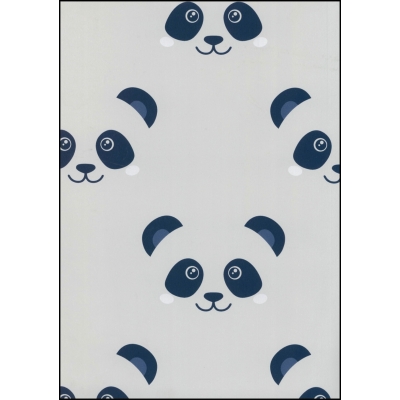 Fabulous World Behang Panda blauw 67100-2
