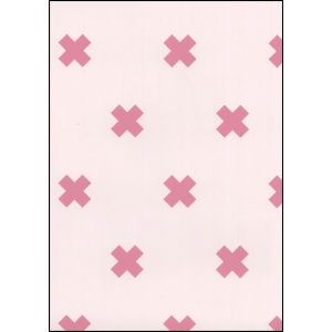 Fabulous World Behang Cross roze 67104-2