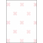 Fabulous World Behang Cross wit en roze 67104-3