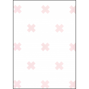 Fabulous World Behang Cross wit en roze 67104-3