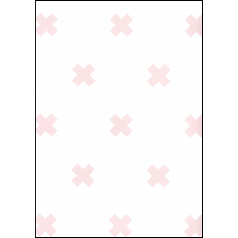 Fabulous World Behang Cross wit en roze 67104-3