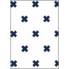 Fabulous World Behang Cross wit en donker blauw 67104-5 Fabulous World Behang Cross wit en donker blauw 67104-5