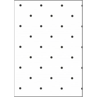 Fabulous World Behang Dots wit met zwart 67105-3
