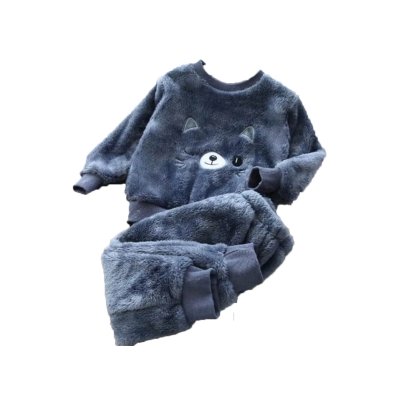 Kinder pyjama katje donker blauw