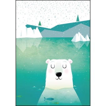 Poster A4 icebear