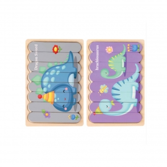 2 in 1 puzzel dino