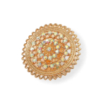 Ronde ring met strass decoratie