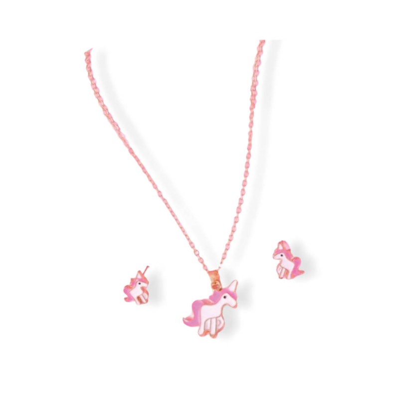 Kindersieraden setje unicorn roze