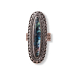 Lange ring met textuur