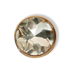 Ronde wit/gouden strass ring