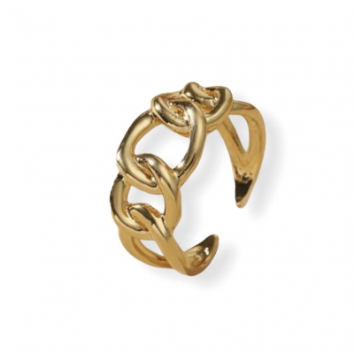 Schakel ring goud Schakel ring goud