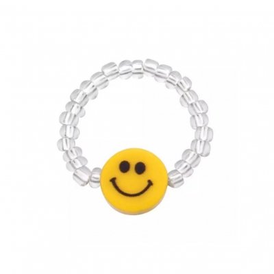 Parel smiley ring Parel smiley ring