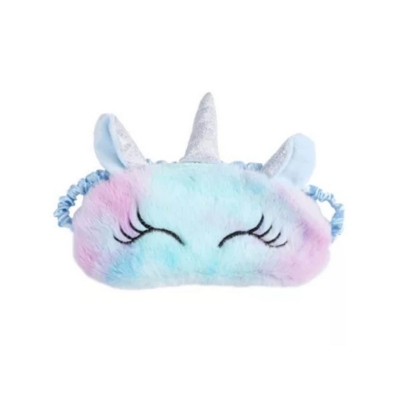 Slaapmasker unicorn blauw