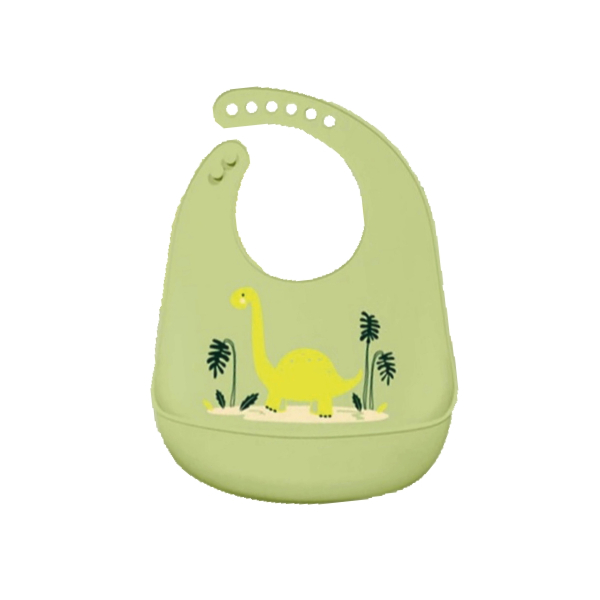 Siliconen slabber dinosaurus groen