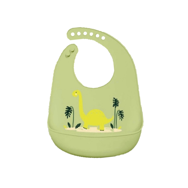 Siliconen slabber dinosaurus groen