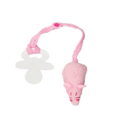 Speenclip muis roze