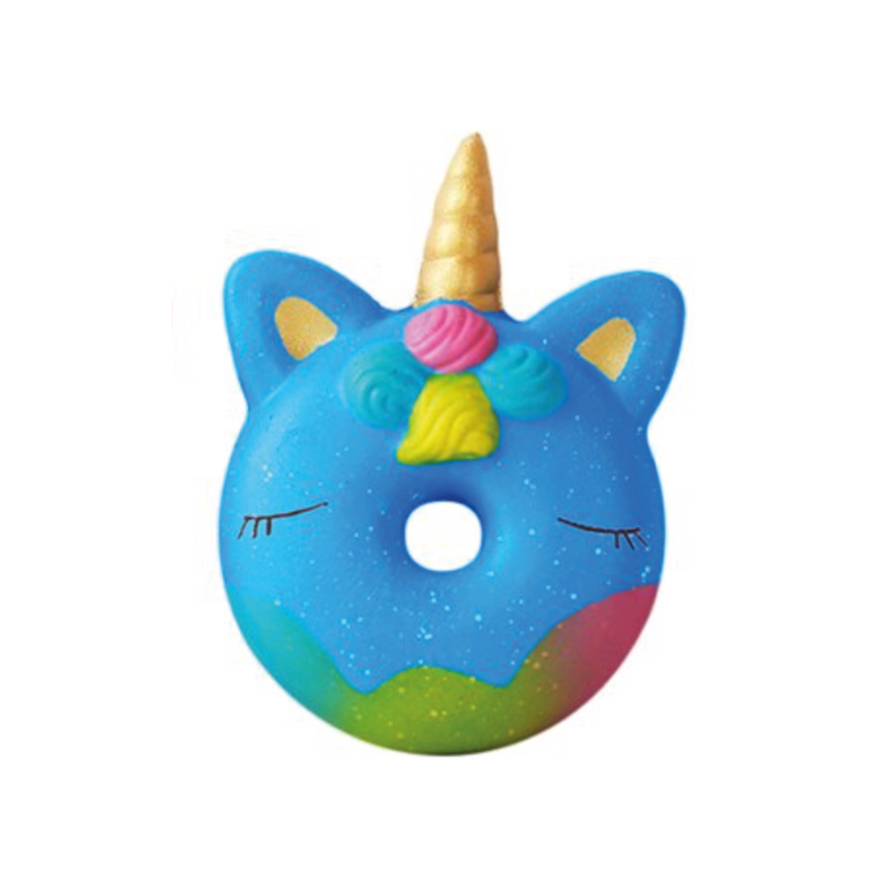 Squeezy donut unicorn blauw