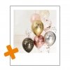 Ballonnen metallic goud/zilver/roze