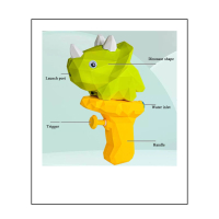 Waterpistool dino groen