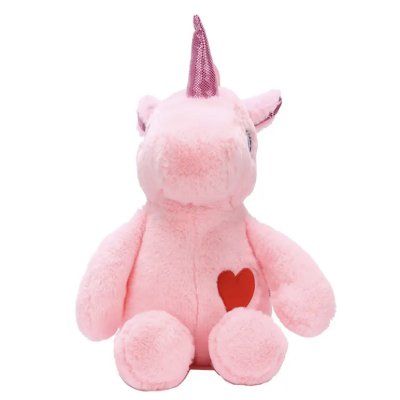 Rugtas unicorn hartje roze