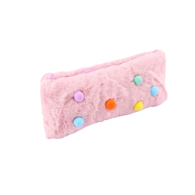 Etui fluffy met dots