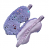 Slaapmasker fluffy paars met sterren