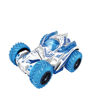 Fabs World stuntauto blauw/wit