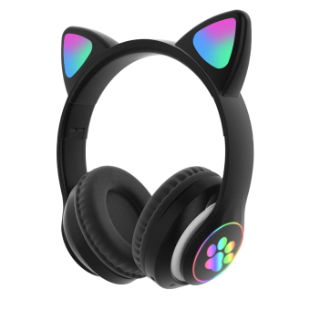 Koptelefoon kattenoortjes zwart