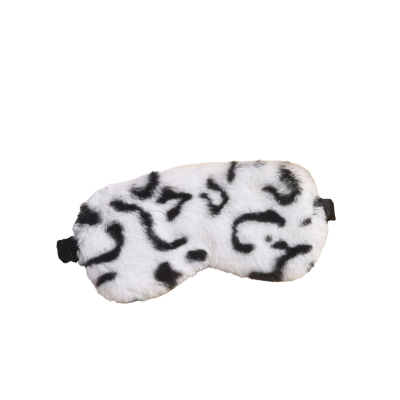 Slaapmasker leopard white