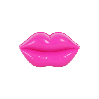 Haarborstel handmodel Roze lippen