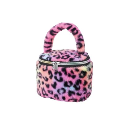 Beautycase panterprint fuchsia