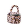 Beautycase panterprint roze