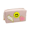 Make-up tas/ toilettas/ etui SMILEY oudroze