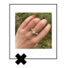 Konijnen ring wit