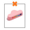Badbruis wolk roze