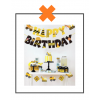 Papieren slinger Happy Birthday Graafmachines