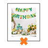 Papieren slinger Happy Birthday Baby Dino