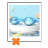 Duikbril dino blauw