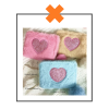  portemonnee fluffy roze hart
