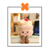 Kawaii knuffel cupcake lichtroze