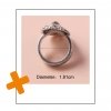 Lange ring met textuur